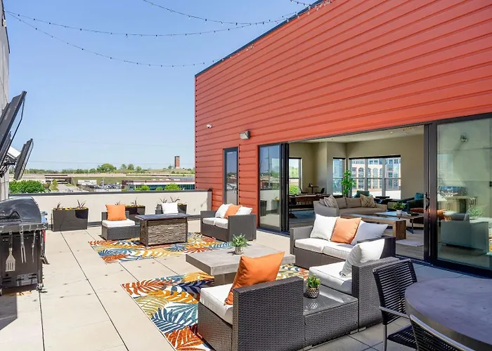 Landing Spectacular 2bd Rooftop Lounge Gym Apartamento Tulsa